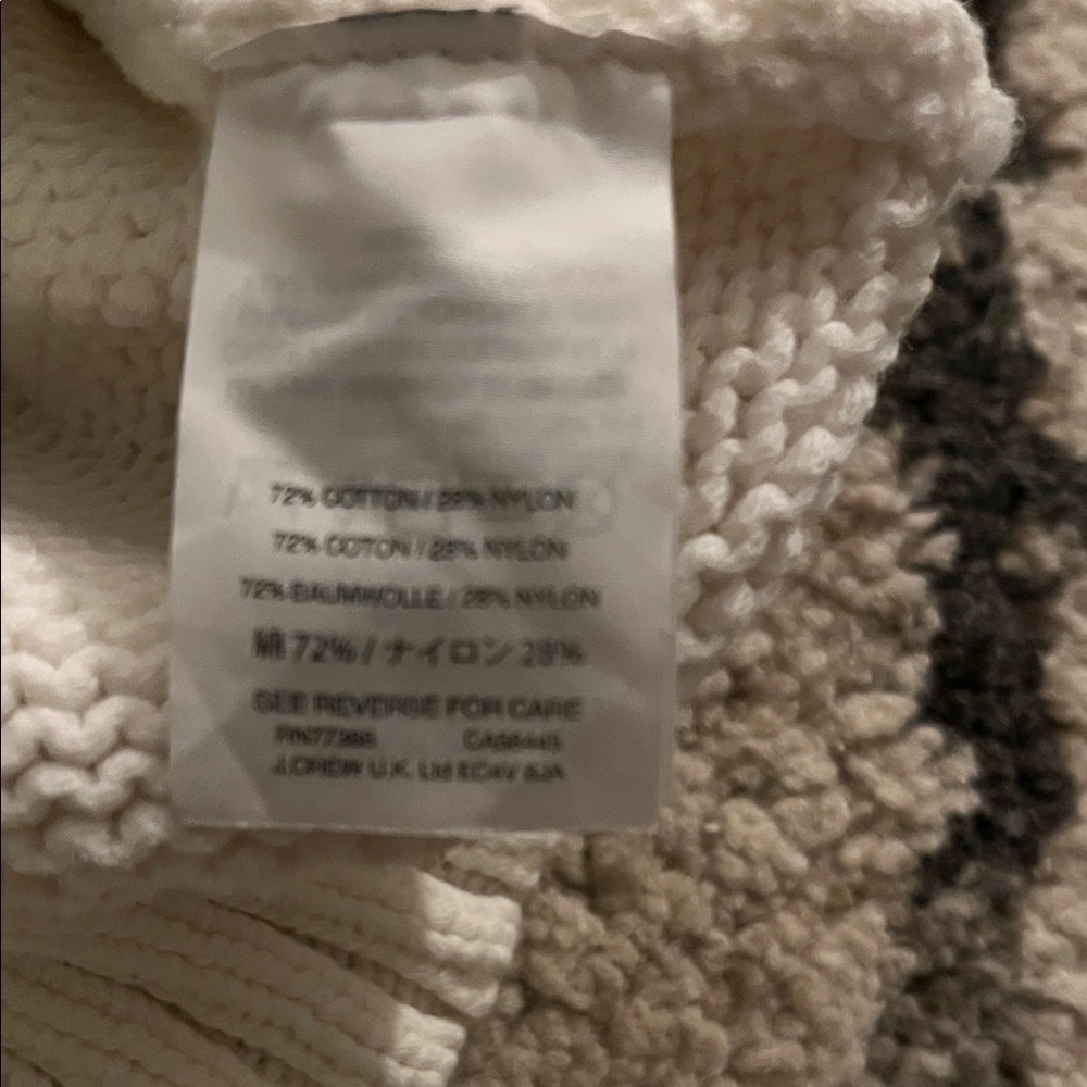 J. Crew Cream and Navy Striped Crew Neck Sweater - Picture 4 of 5